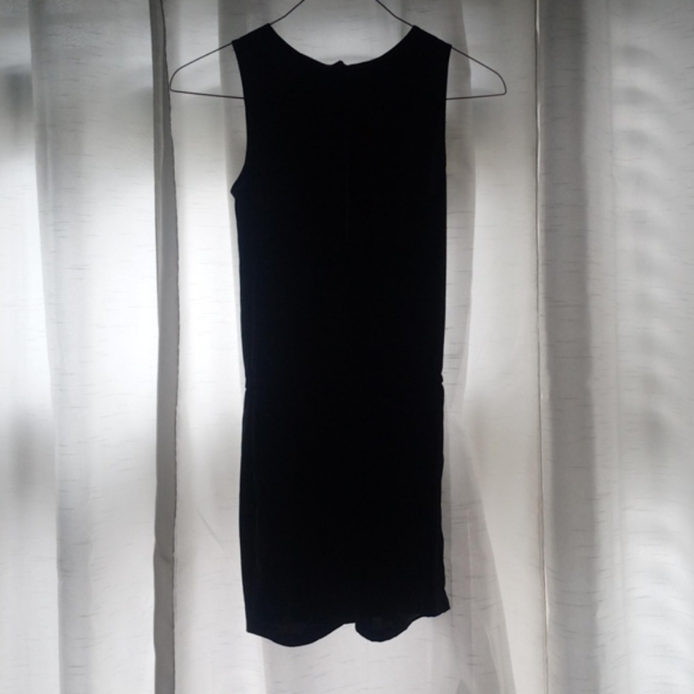 H & M black shorts romper with open back
